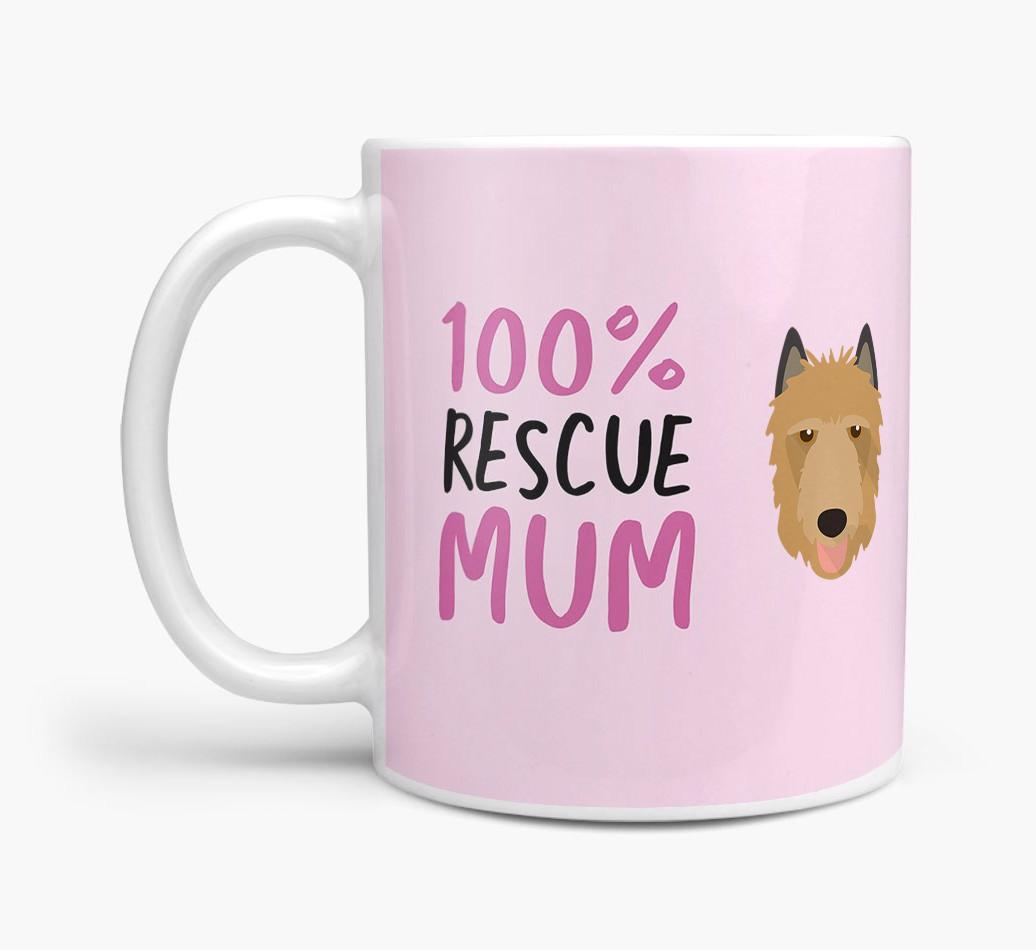 '100% Rescue Mum' - Personalised {breedFullName} Mug