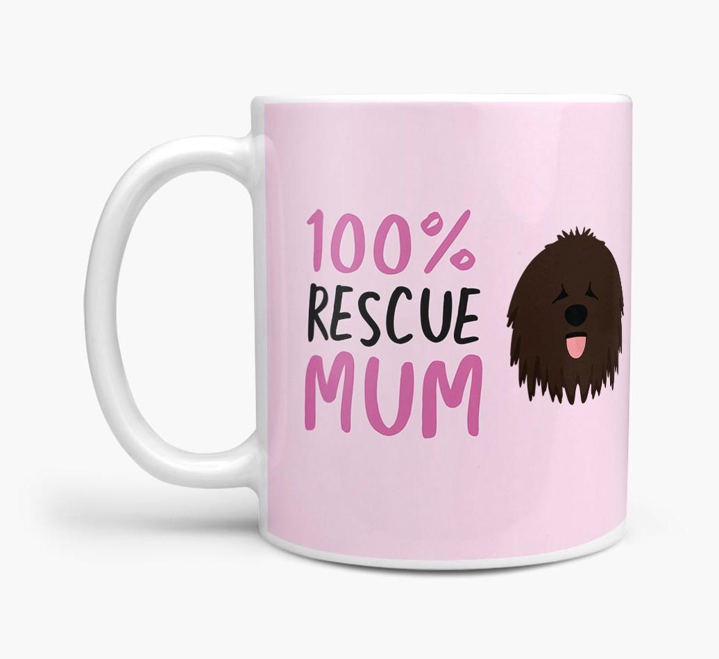 '100% Rescue Mum' - Personalised {breedFullName} Mug