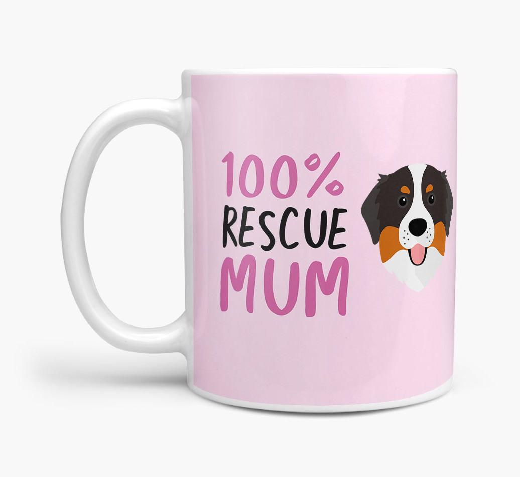 '100% Rescue Mum' - Personalised {breedFullName} Mug