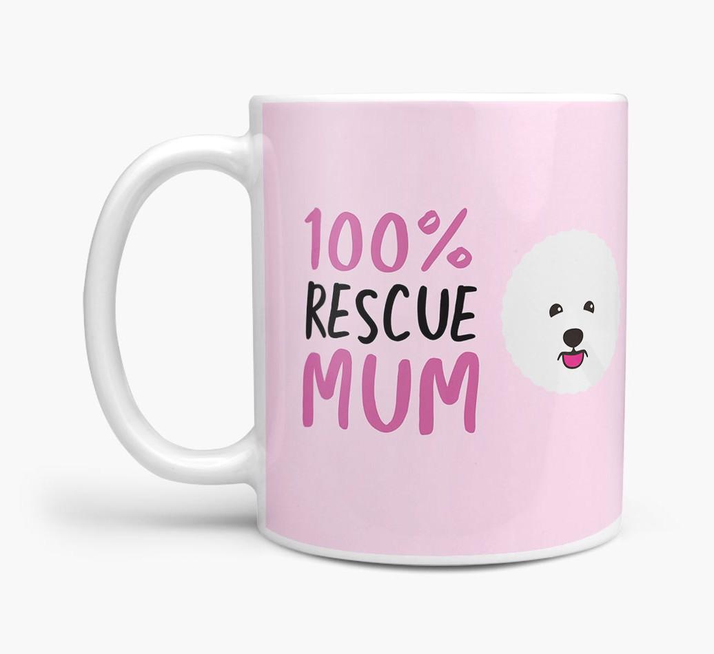 '100% Rescue Mum' - Personalised {breedFullName} Mug