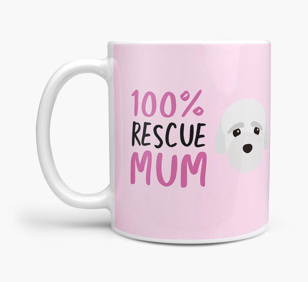 '100% Rescue Mum' - Personalised {breedFullName} Mug