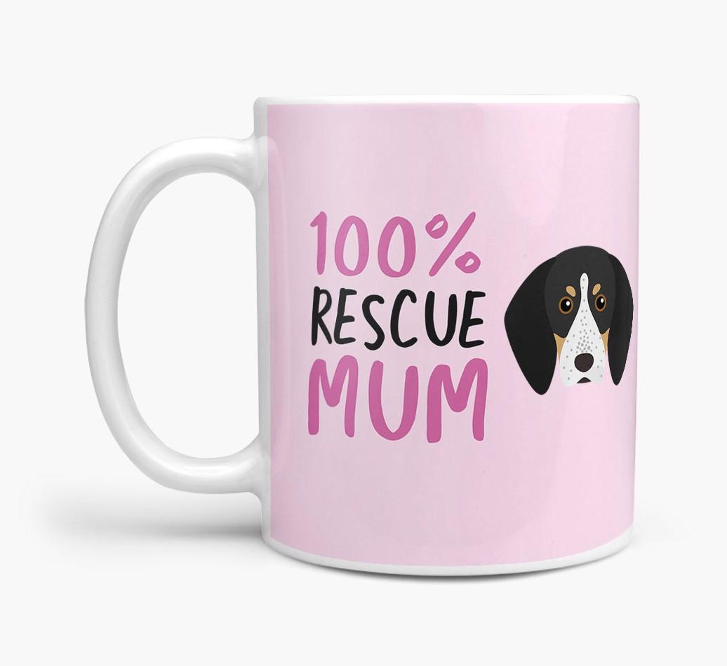 '100% Rescue Mum' - Personalised {breedFullName} Mug