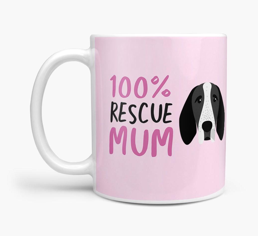 '100% Rescue Mum' - Personalised {breedFullName} Mug