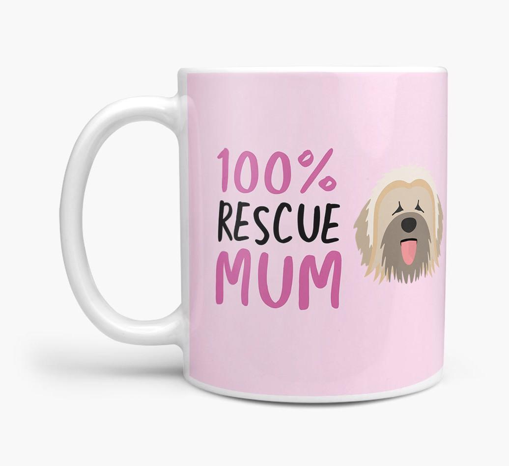 '100% Rescue Mum' - Personalised {breedFullName} Mug