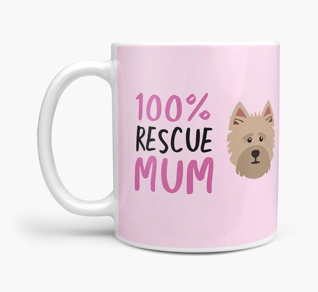 '100% Rescue Mum' - Personalised {breedFullName} Mug