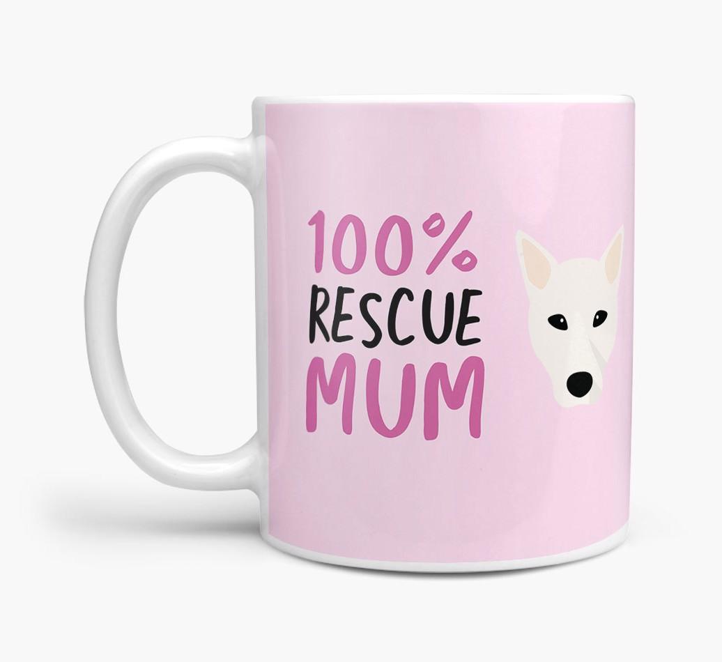 '100% Rescue Mum' - Personalised {breedFullName} Mug