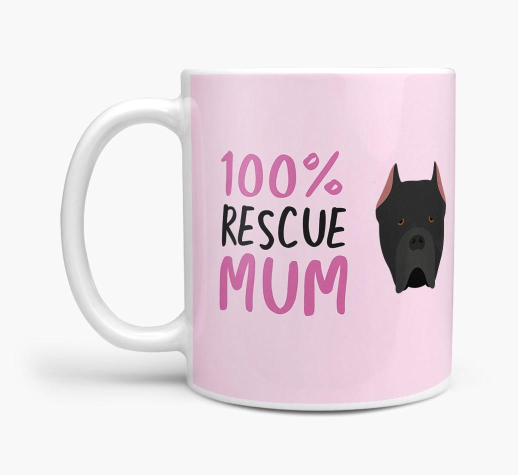 '100% Rescue Mum' - Personalised {breedFullName} Mug