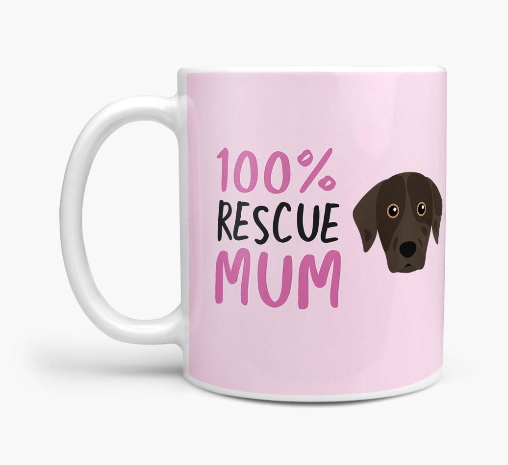 '100% Rescue Mum' - Personalised {breedFullName} Mug