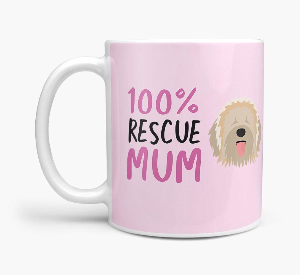'100% Rescue Mum' - Personalised {breedFullName} Mug