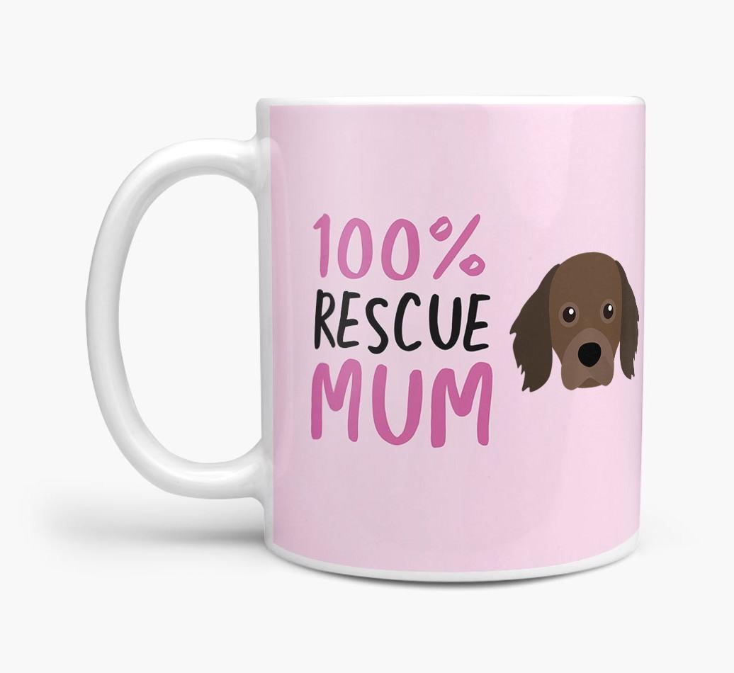'100% Rescue Mum' - Personalised {breedFullName} Mug