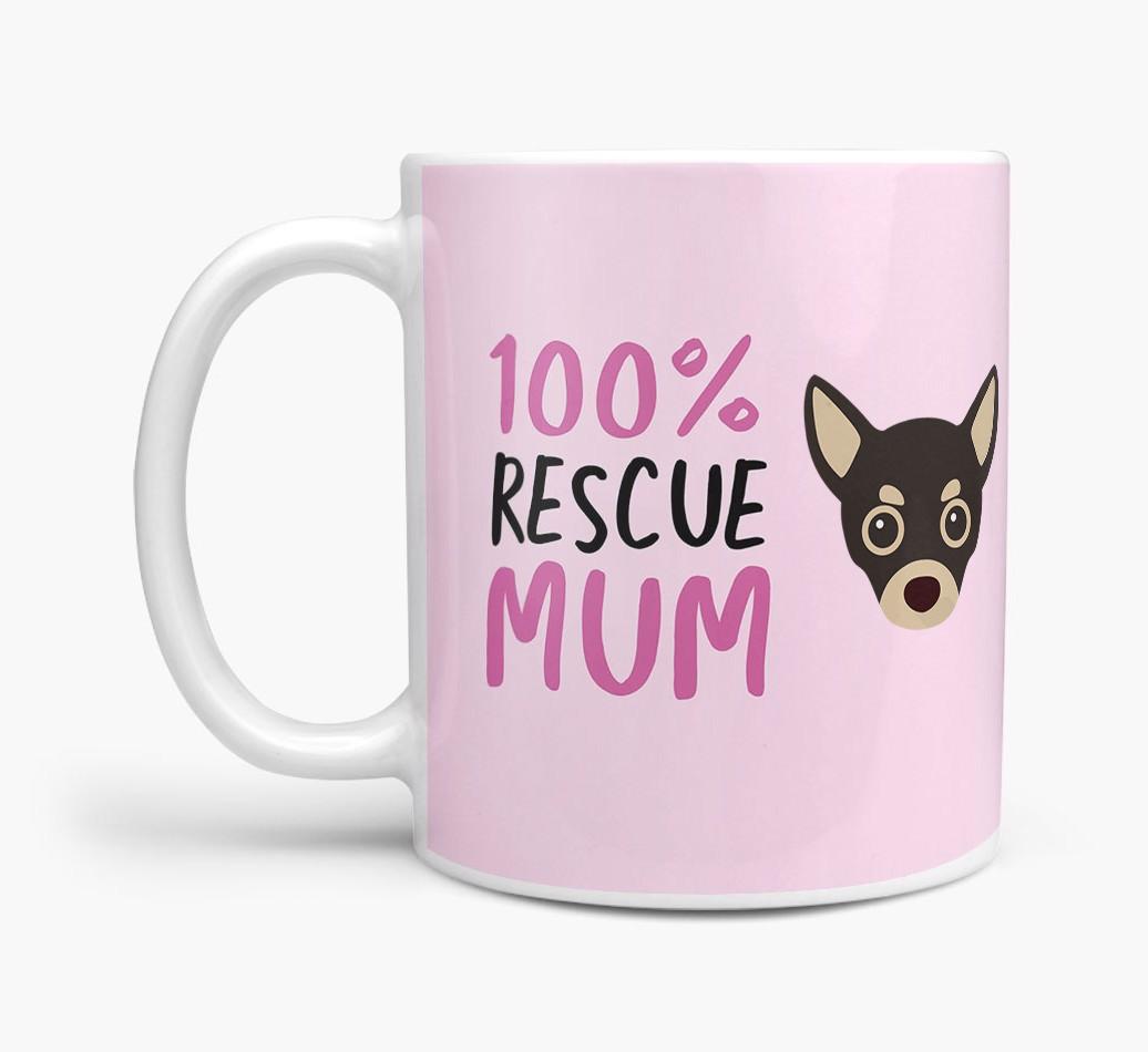 '100% Rescue Mum' - Personalised {breedFullName} Mug