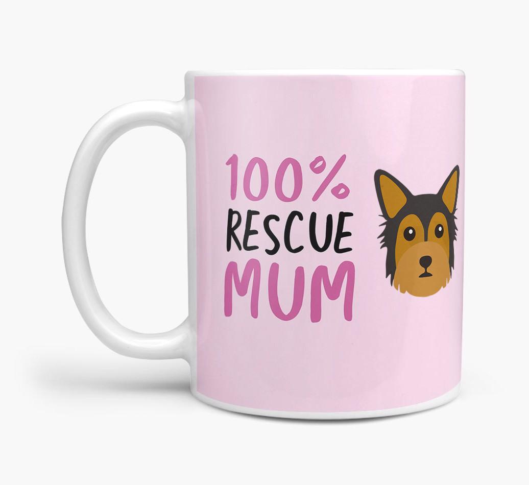'100% Rescue Mum' - Personalised {breedFullName} Mug