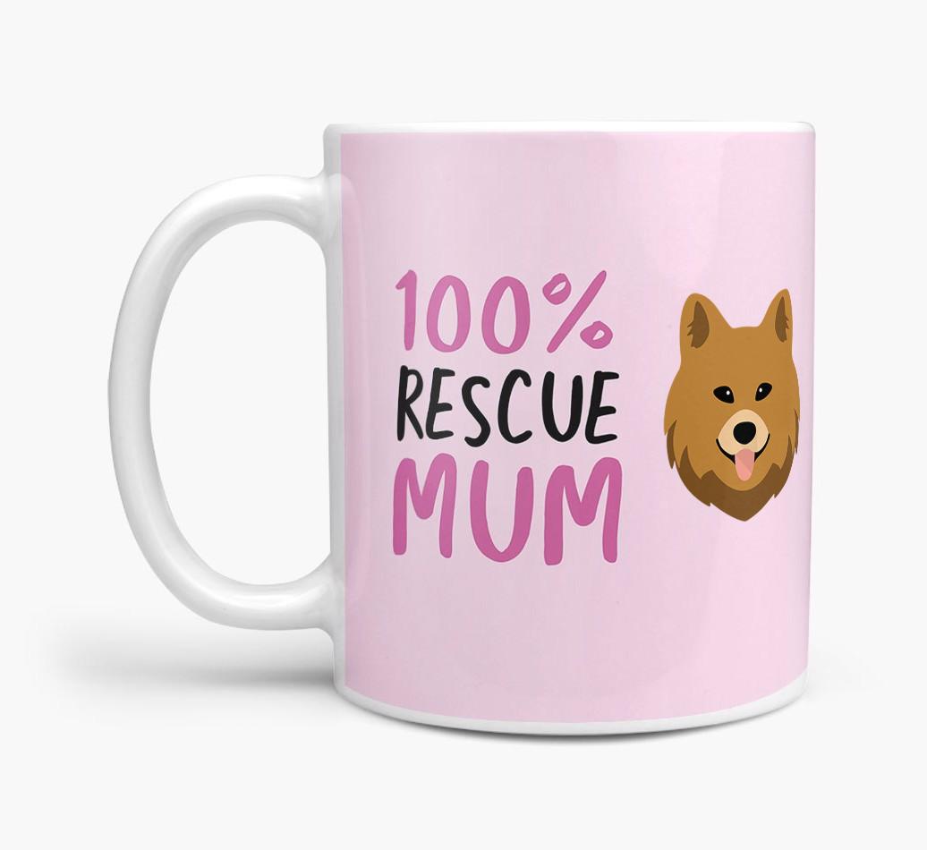 '100% Rescue Mum' - Personalised {breedFullName} Mug