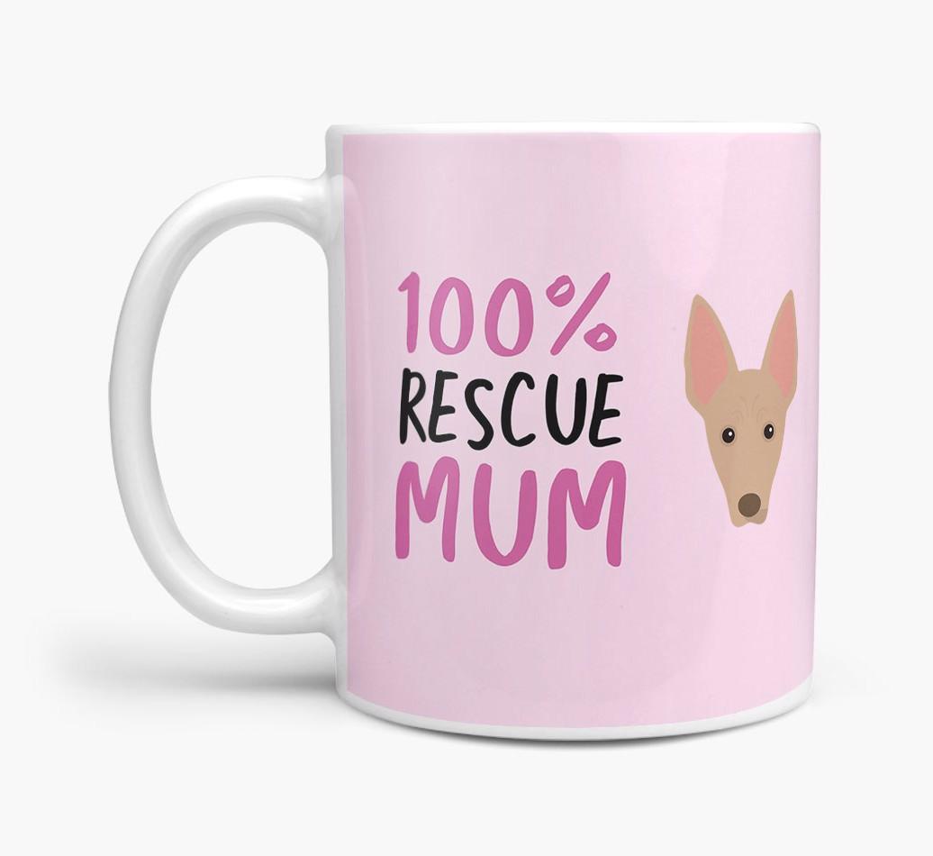 '100% Rescue Mum' - Personalised {breedFullName} Mug