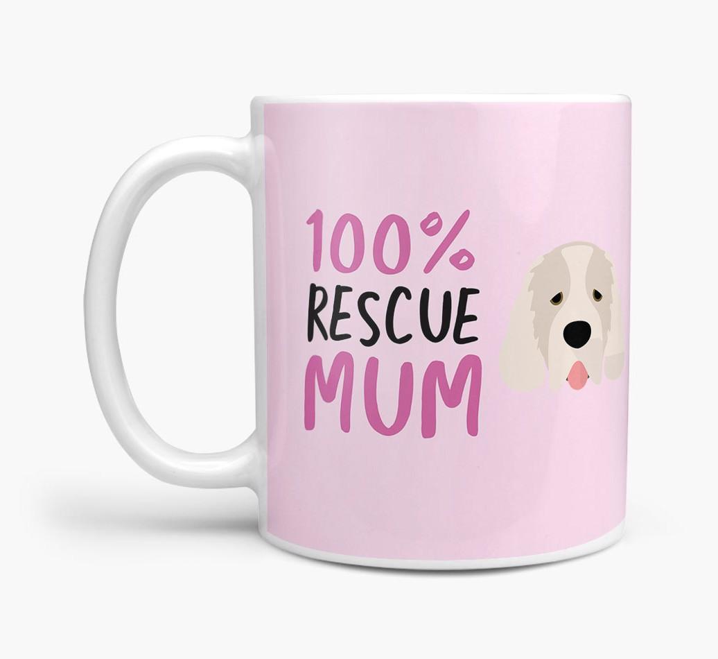 '100% Rescue Mum' - Personalised {breedFullName} Mug