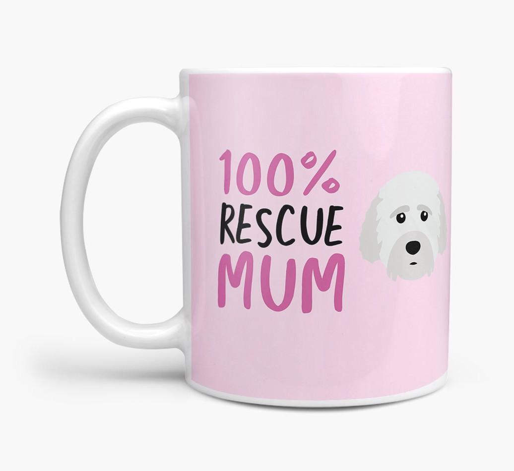 '100% Rescue Mum' - Personalised {breedFullName} Mug