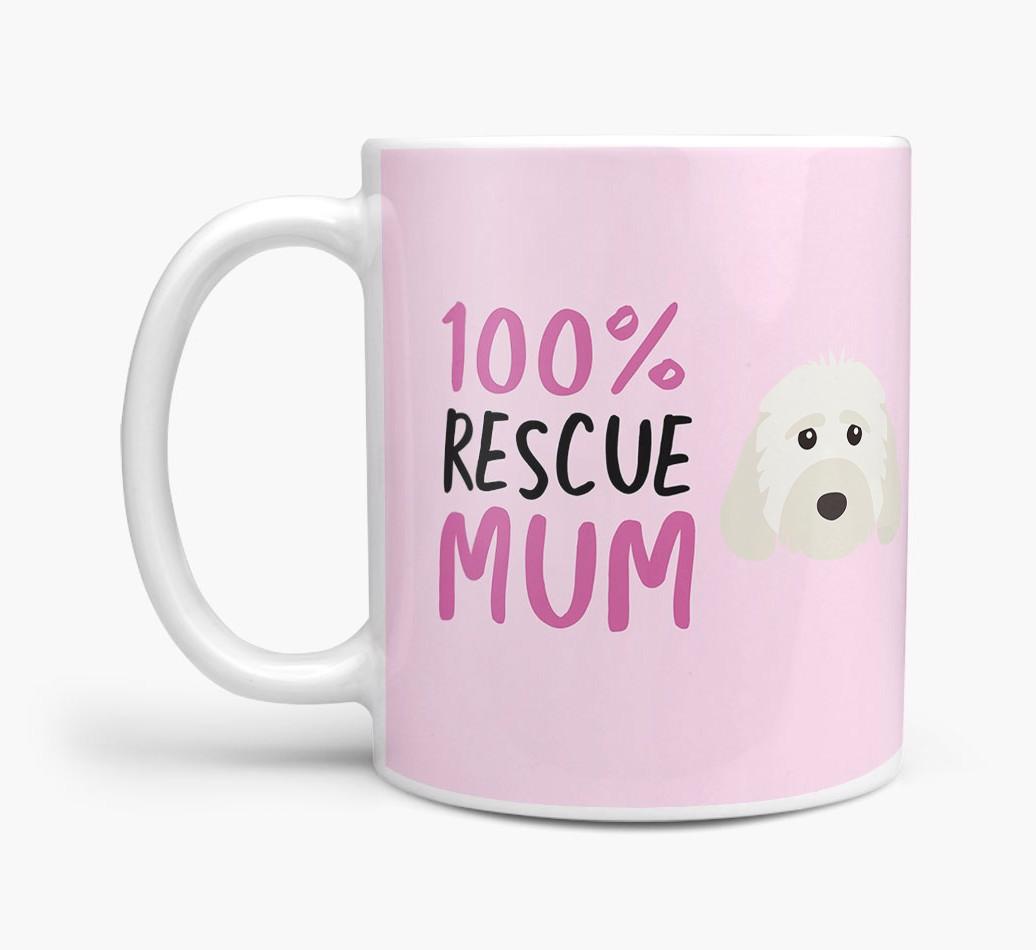'100% Rescue Mum' - Personalised {breedFullName} Mug