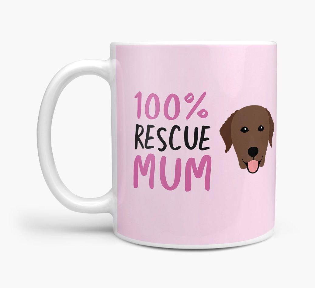'100% Rescue Mum' - Personalised {breedFullName} Mug