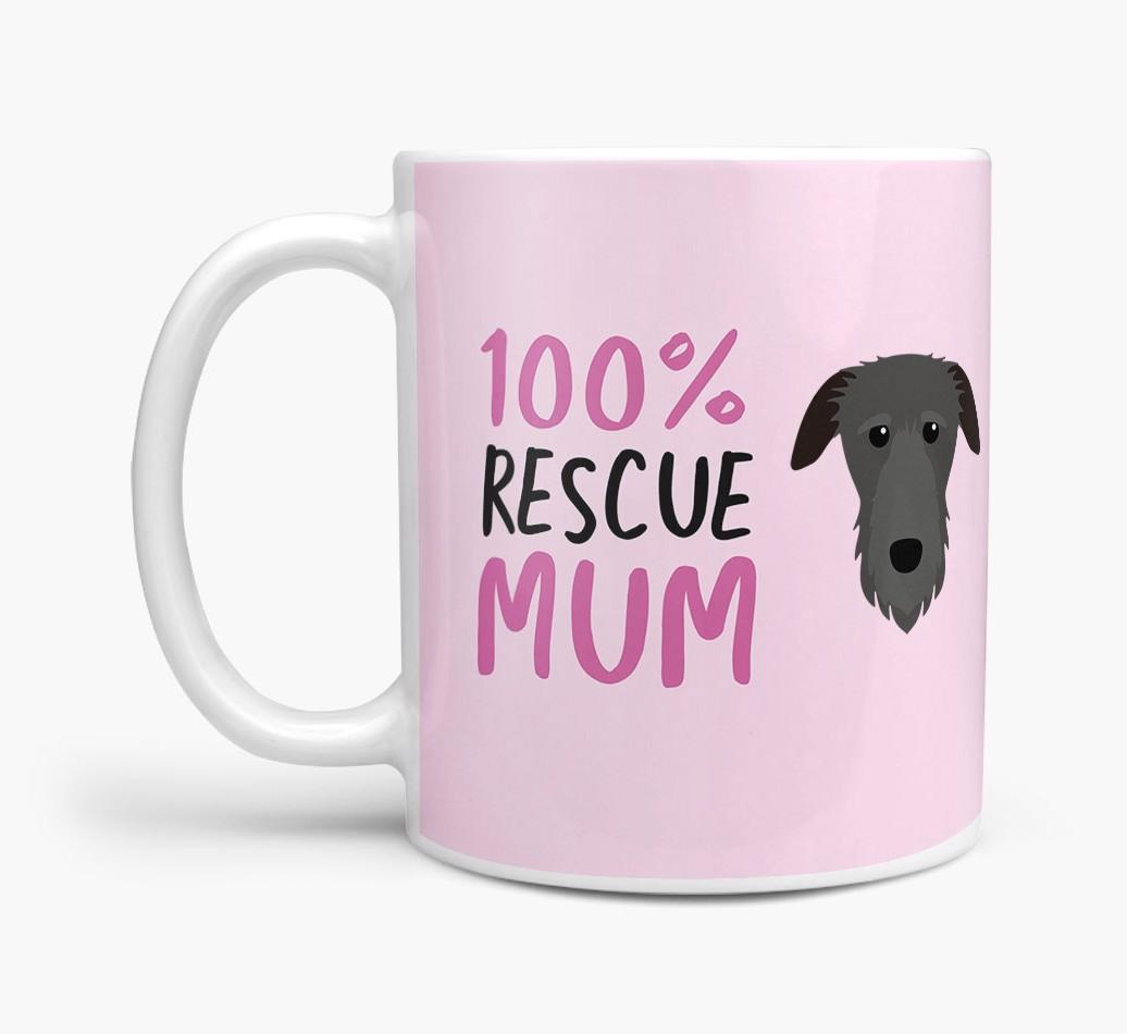 '100% Rescue Mum' - Personalised {breedFullName} Mug