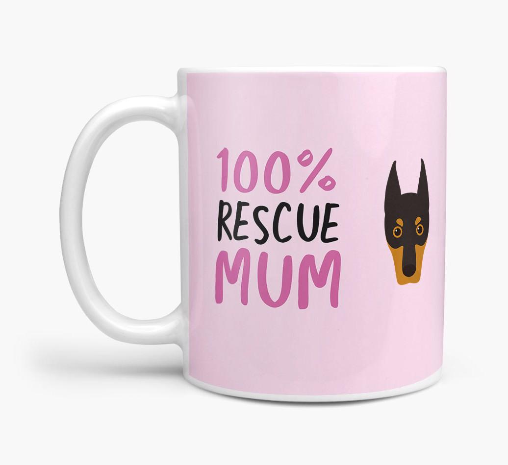 '100% Rescue Mum' - Personalised {breedFullName} Mug