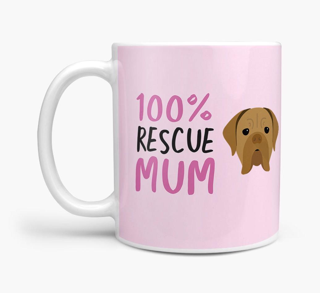 '100% Rescue Mum' - Personalised {breedFullName} Mug