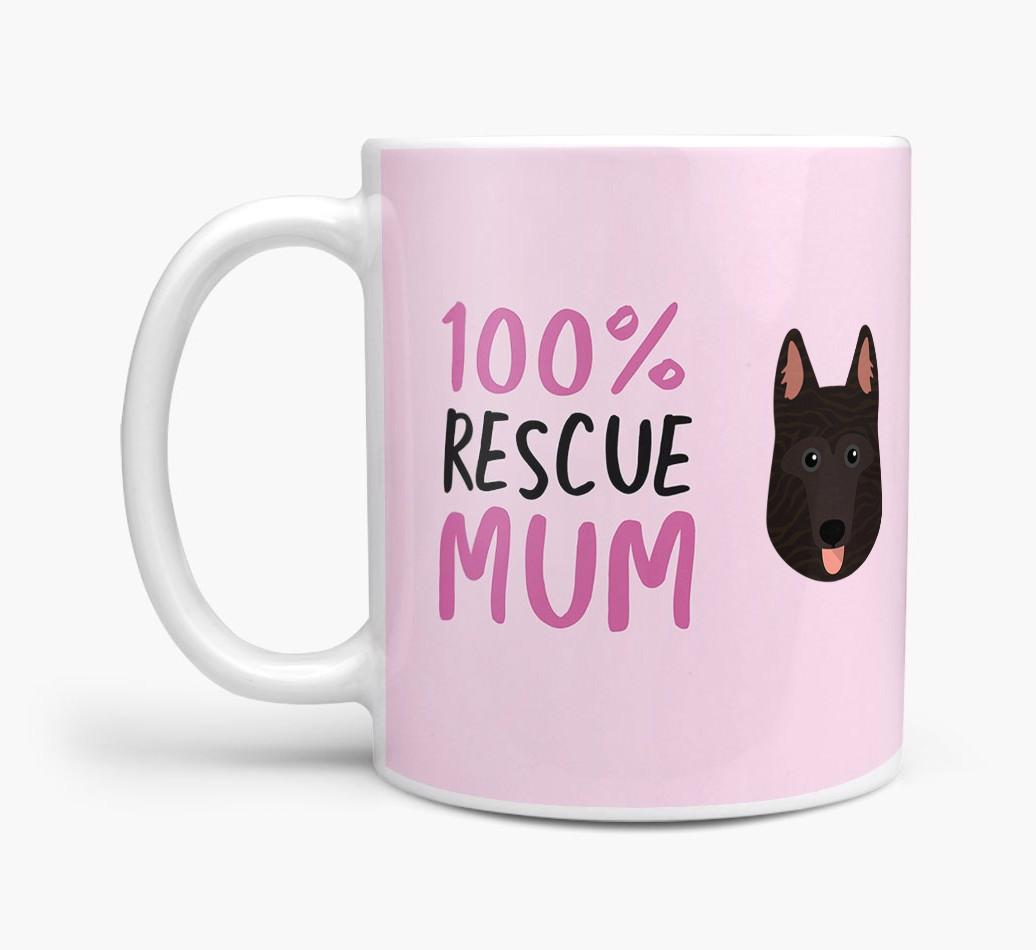'100% Rescue Mum' - Personalised {breedFullName} Mug