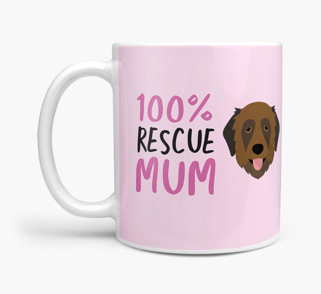 '100% Rescue Mum' - Personalised {breedFullName} Mug