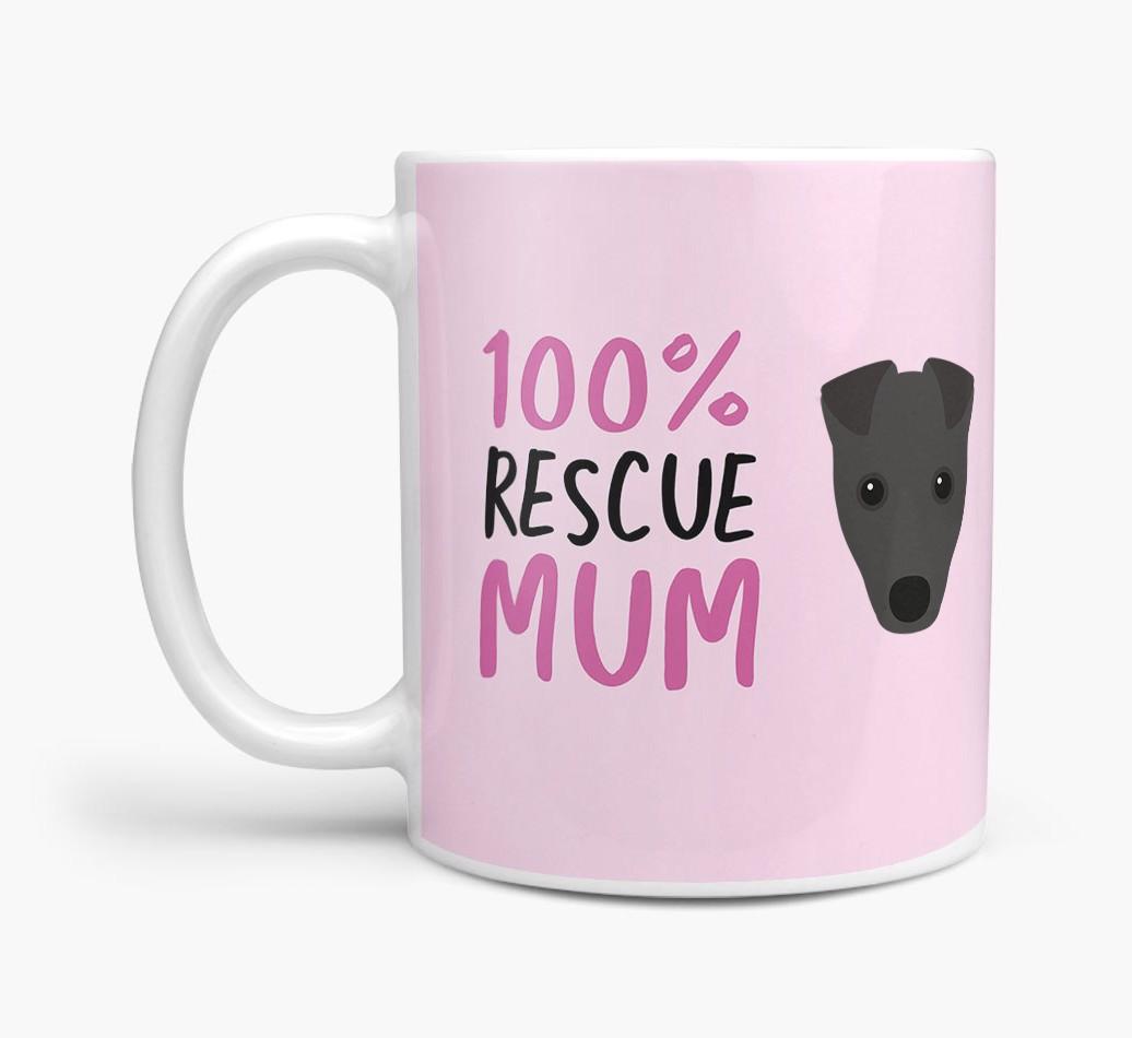 '100% Rescue Mum' - Personalised {breedFullName} Mug
