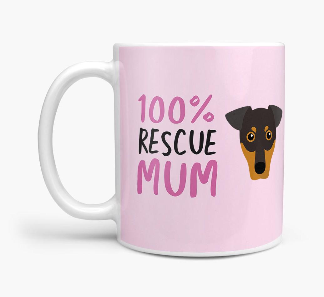 '100% Rescue Mum' - Personalised {breedFullName} Mug