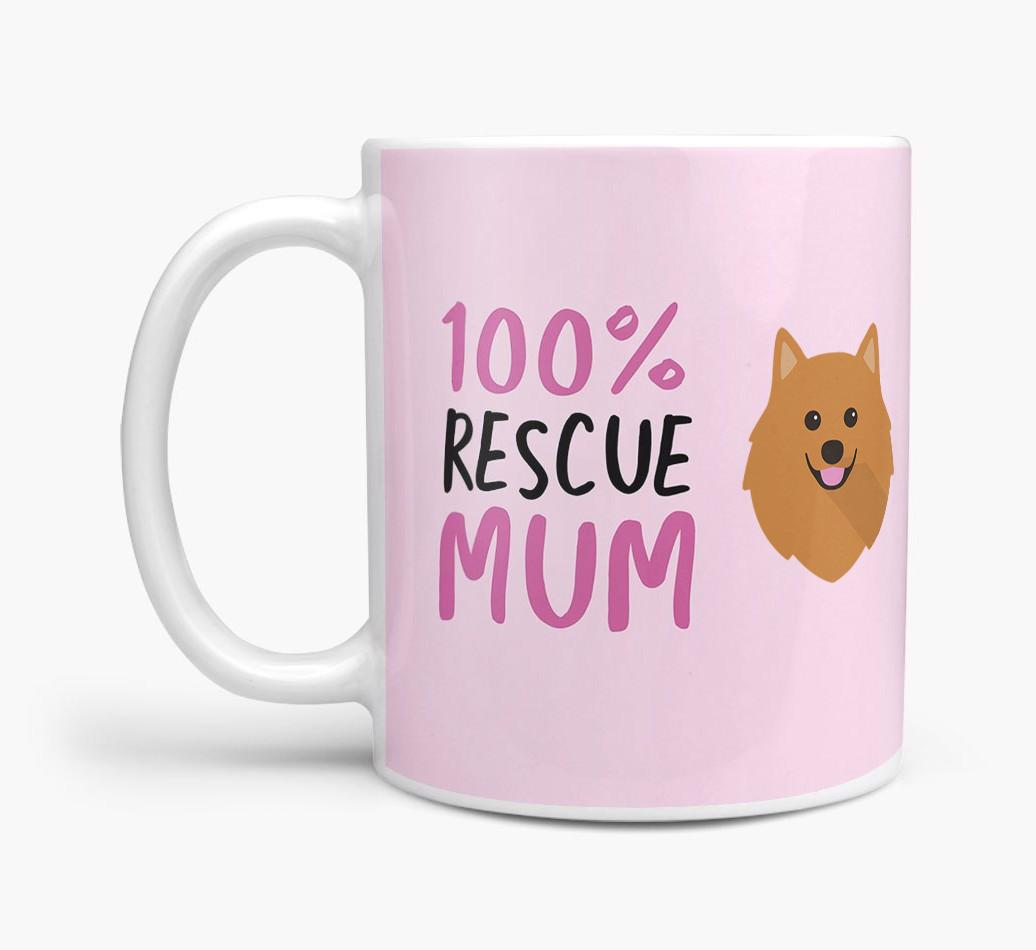'100% Rescue Mum' - Personalised {breedFullName} Mug