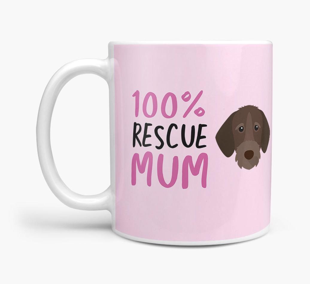 '100% Rescue Mum' - Personalised {breedFullName} Mug