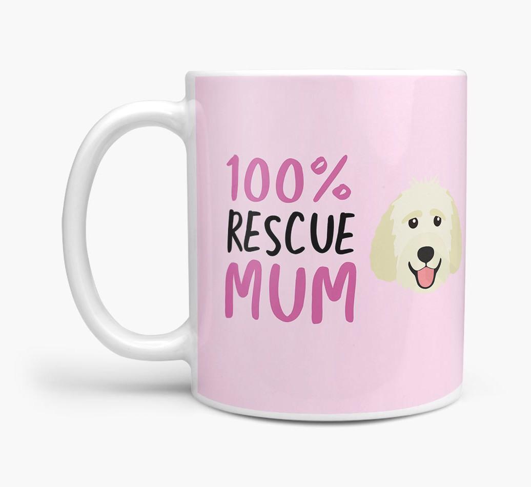 '100% Rescue Mum' - Personalised {breedFullName} Mug