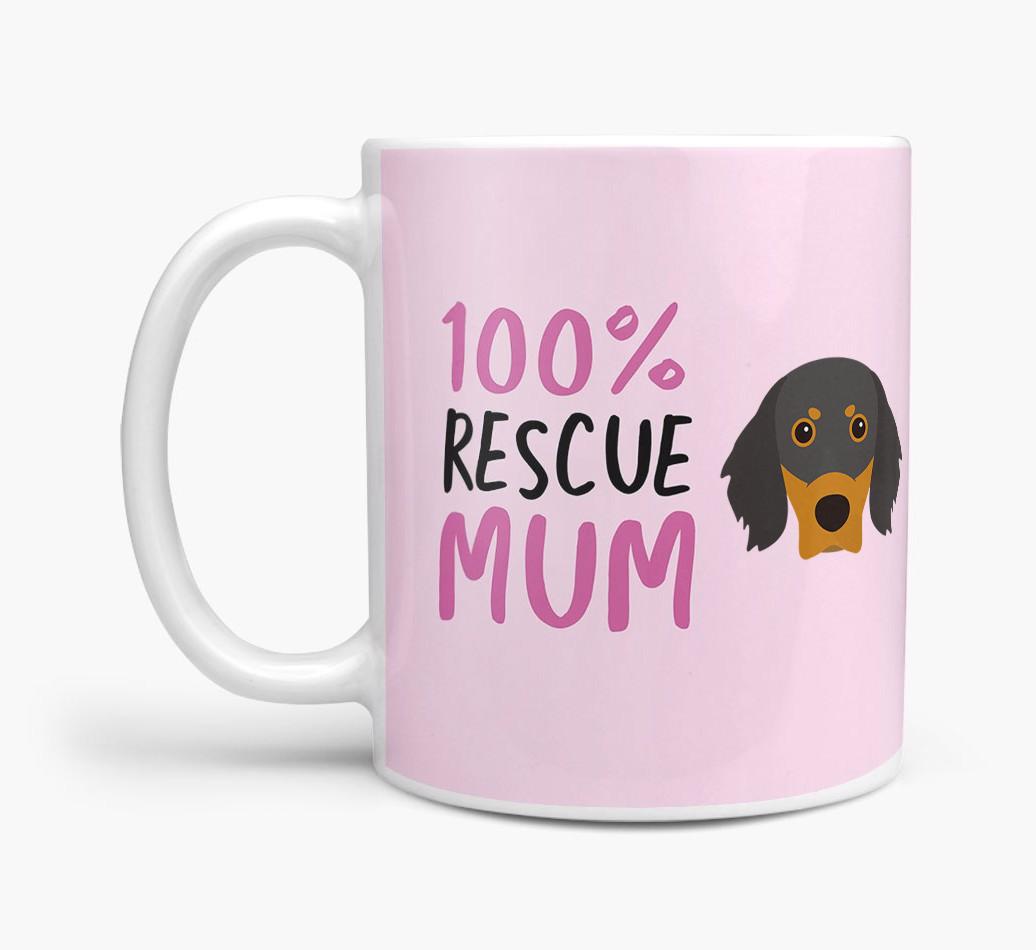 '100% Rescue Mum' - Personalised {breedFullName} Mug