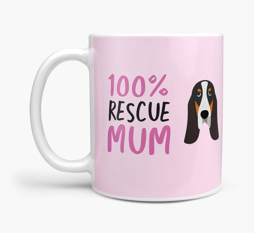 '100% Rescue Mum' - Personalised {breedFullName} Mug