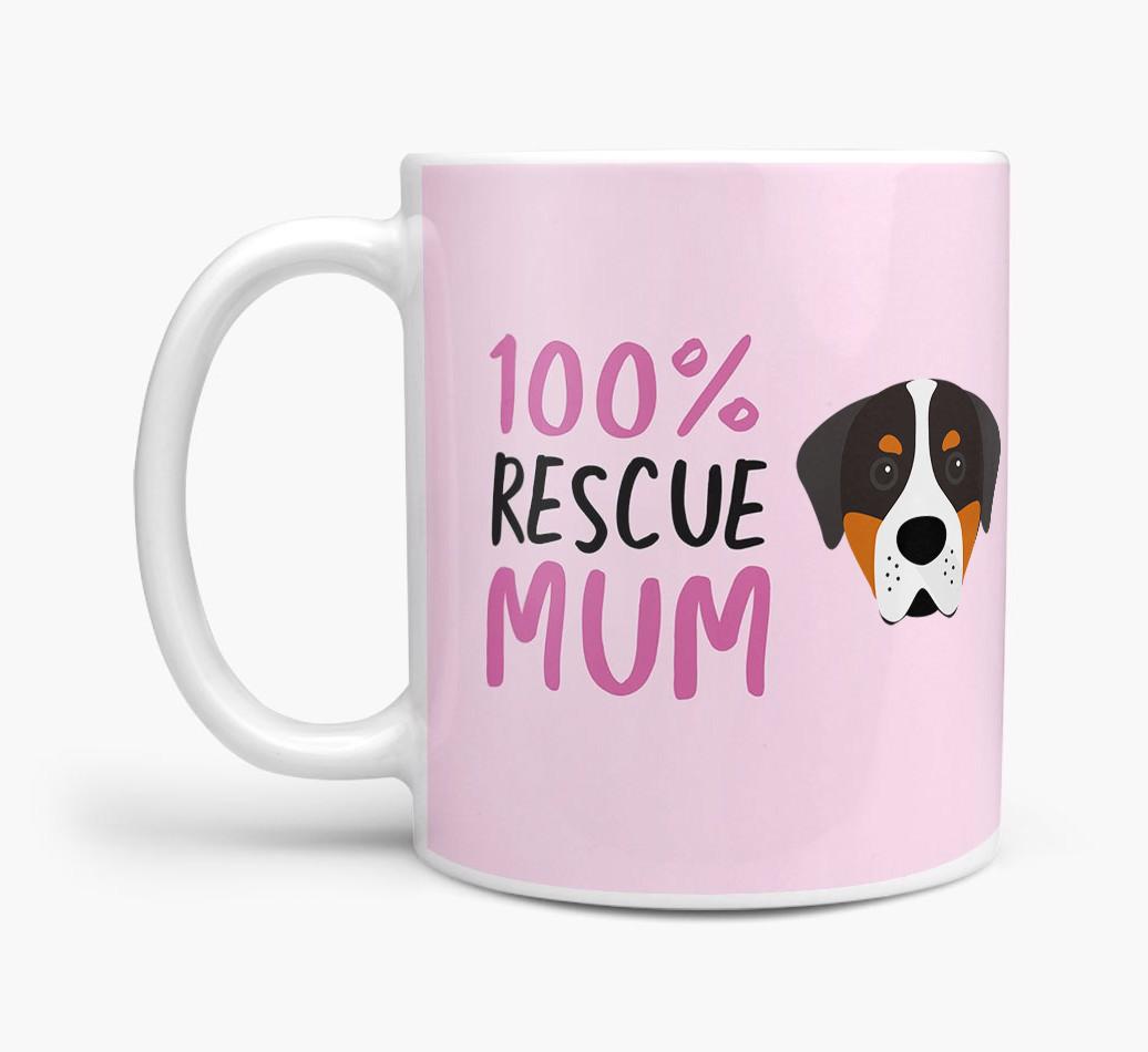 '100% Rescue Mum' - Personalised {breedFullName} Mug