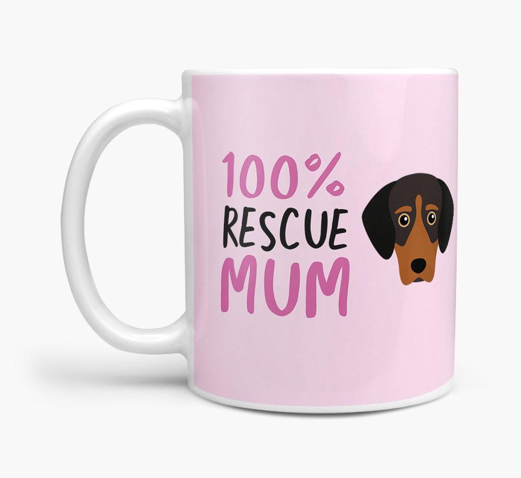 '100% Rescue Mum' - Personalised {breedFullName} Mug