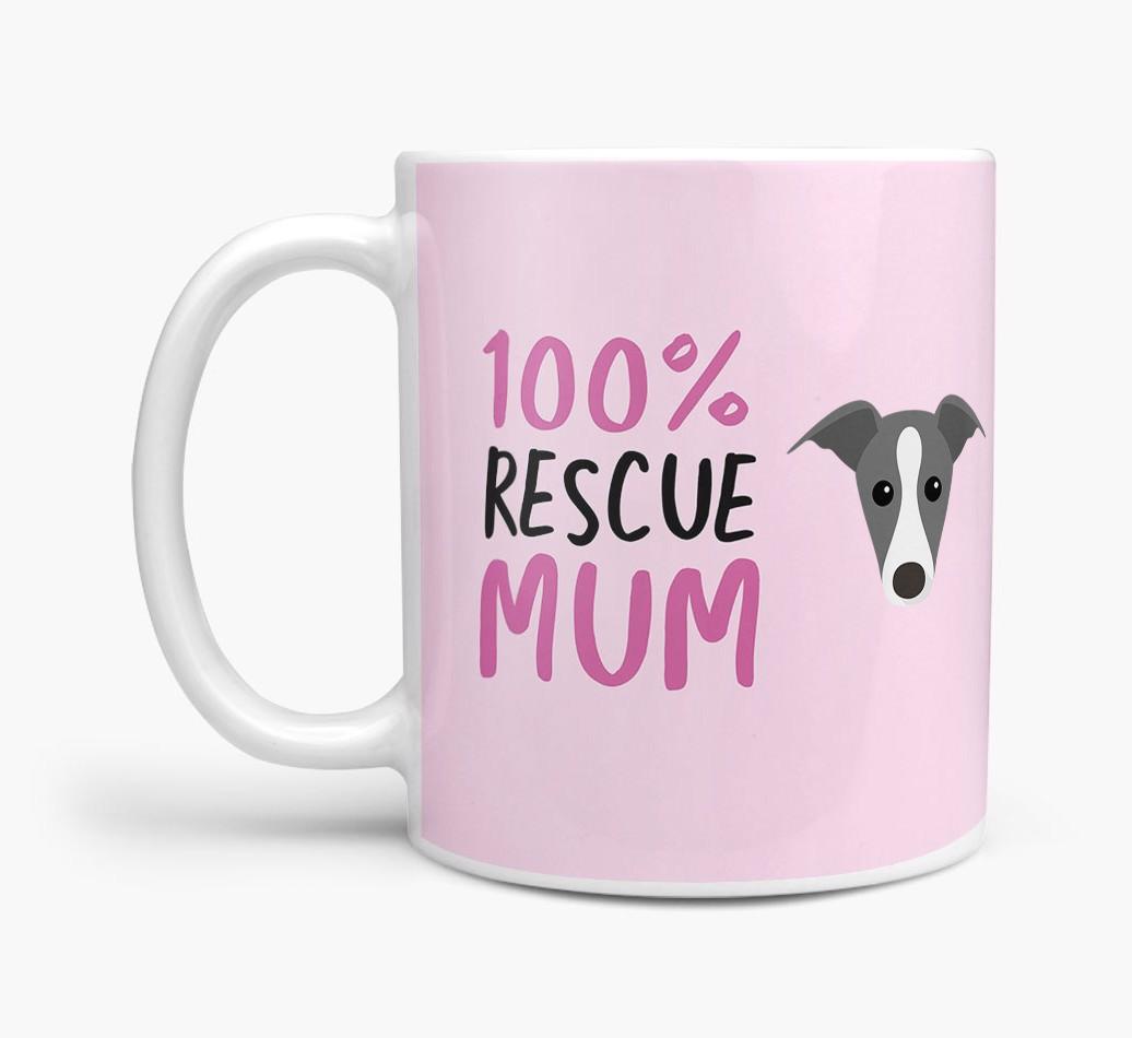 '100% Rescue Mum' - Personalised {breedFullName} Mug
