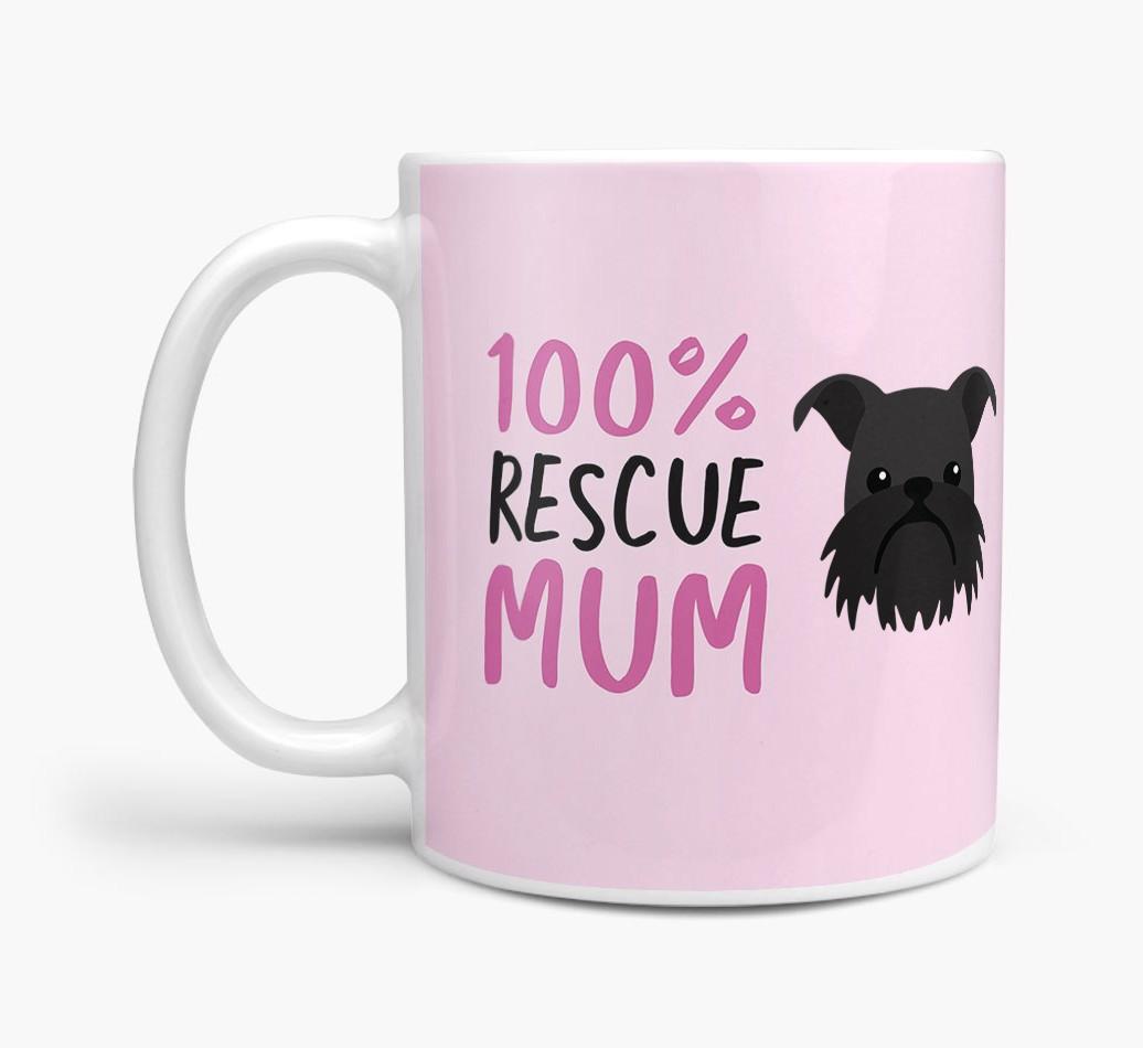 '100% Rescue Mum' - Personalised {breedFullName} Mug
