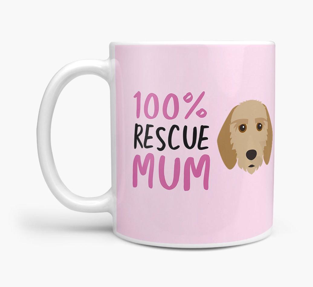 '100% Rescue Mum' - Personalised {breedFullName} Mug