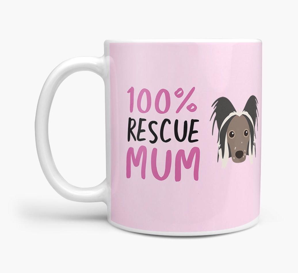 '100% Rescue Mum' - Personalised {breedFullName} Mug