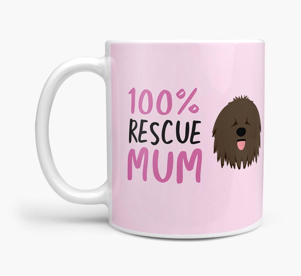 '100% Rescue Mum' - Personalised {breedFullName} Mug