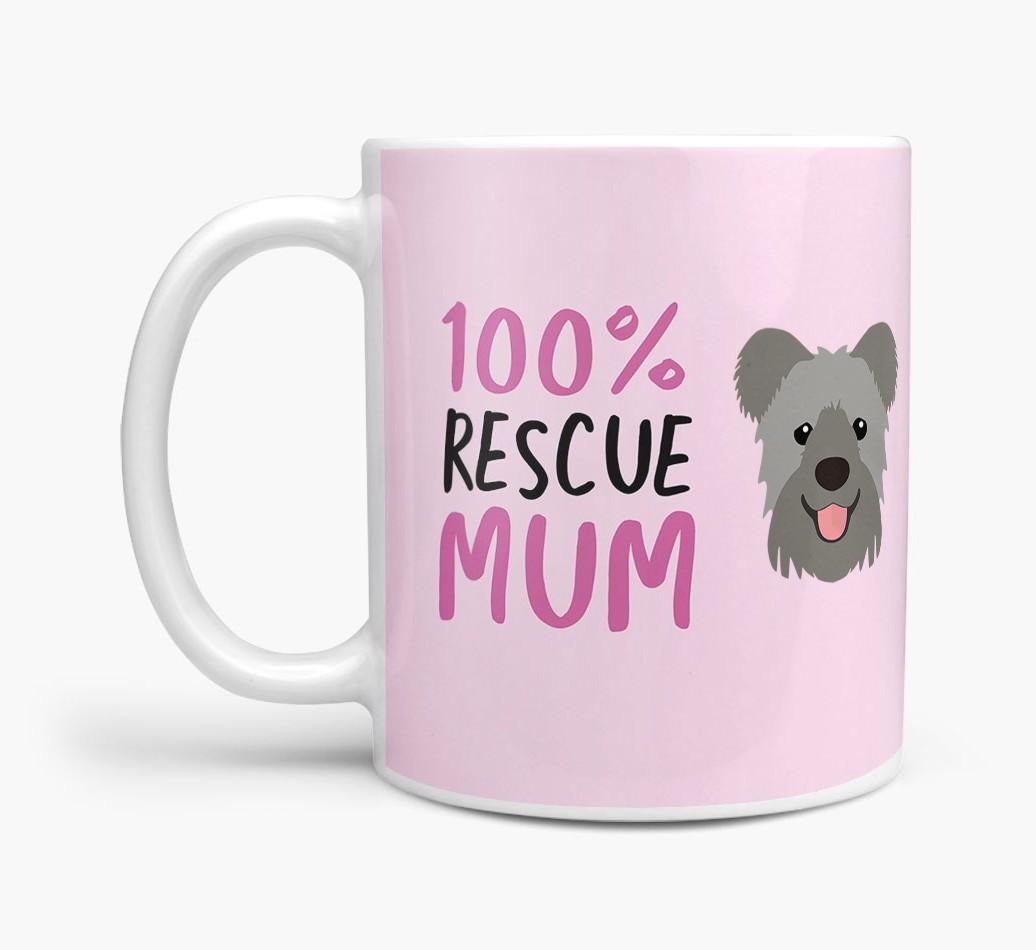 '100% Rescue Mum' - Personalised {breedFullName} Mug