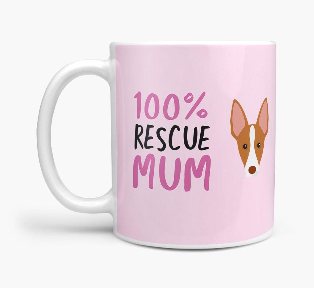 '100% Rescue Mum' - Personalised {breedFullName} Mug