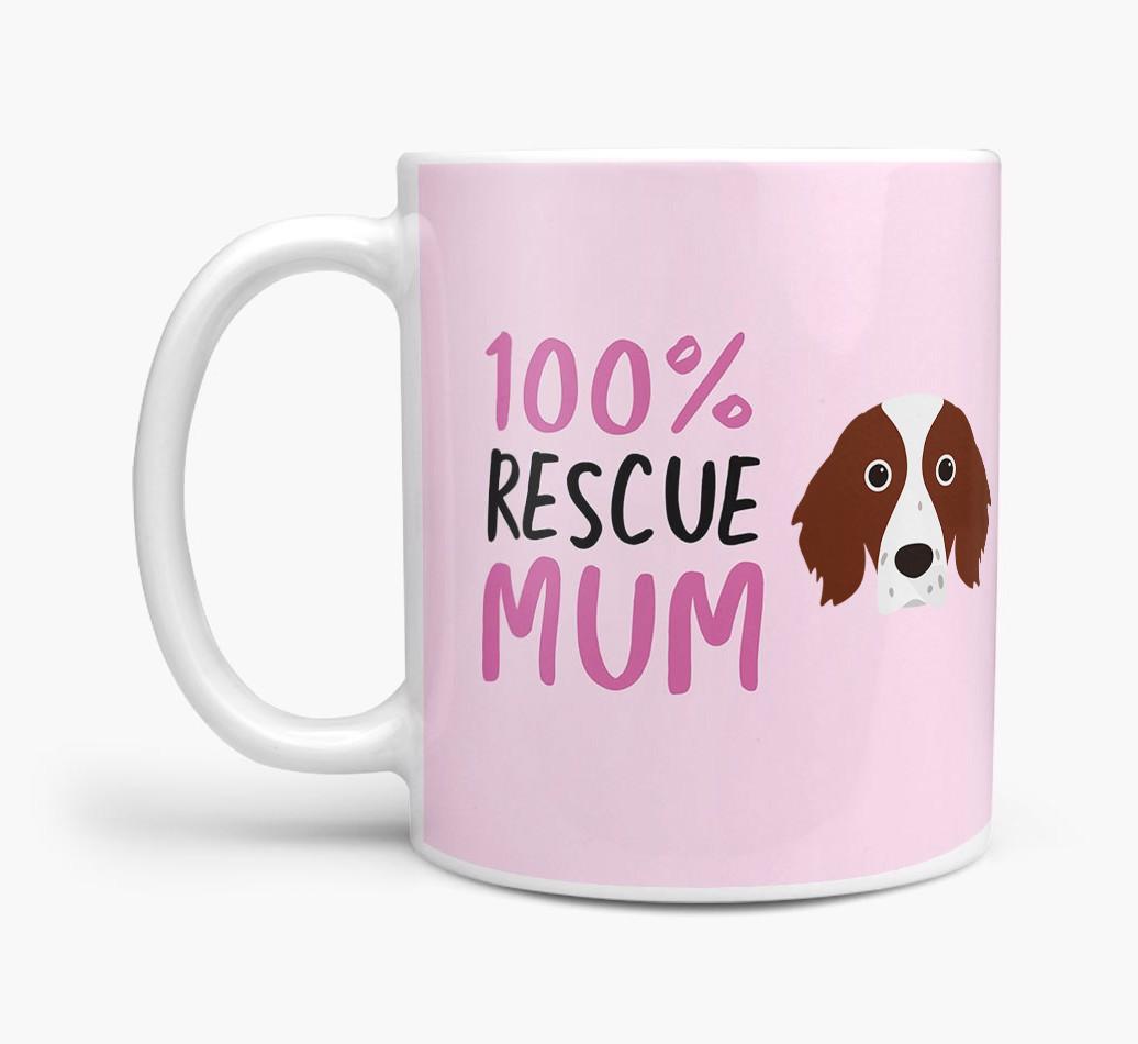 '100% Rescue Mum' - Personalised {breedFullName} Mug