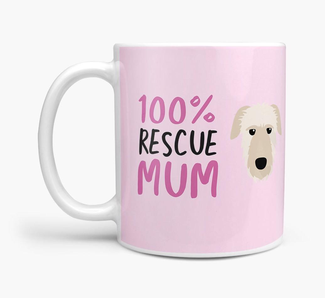 '100% Rescue Mum' - Personalised {breedFullName} Mug
