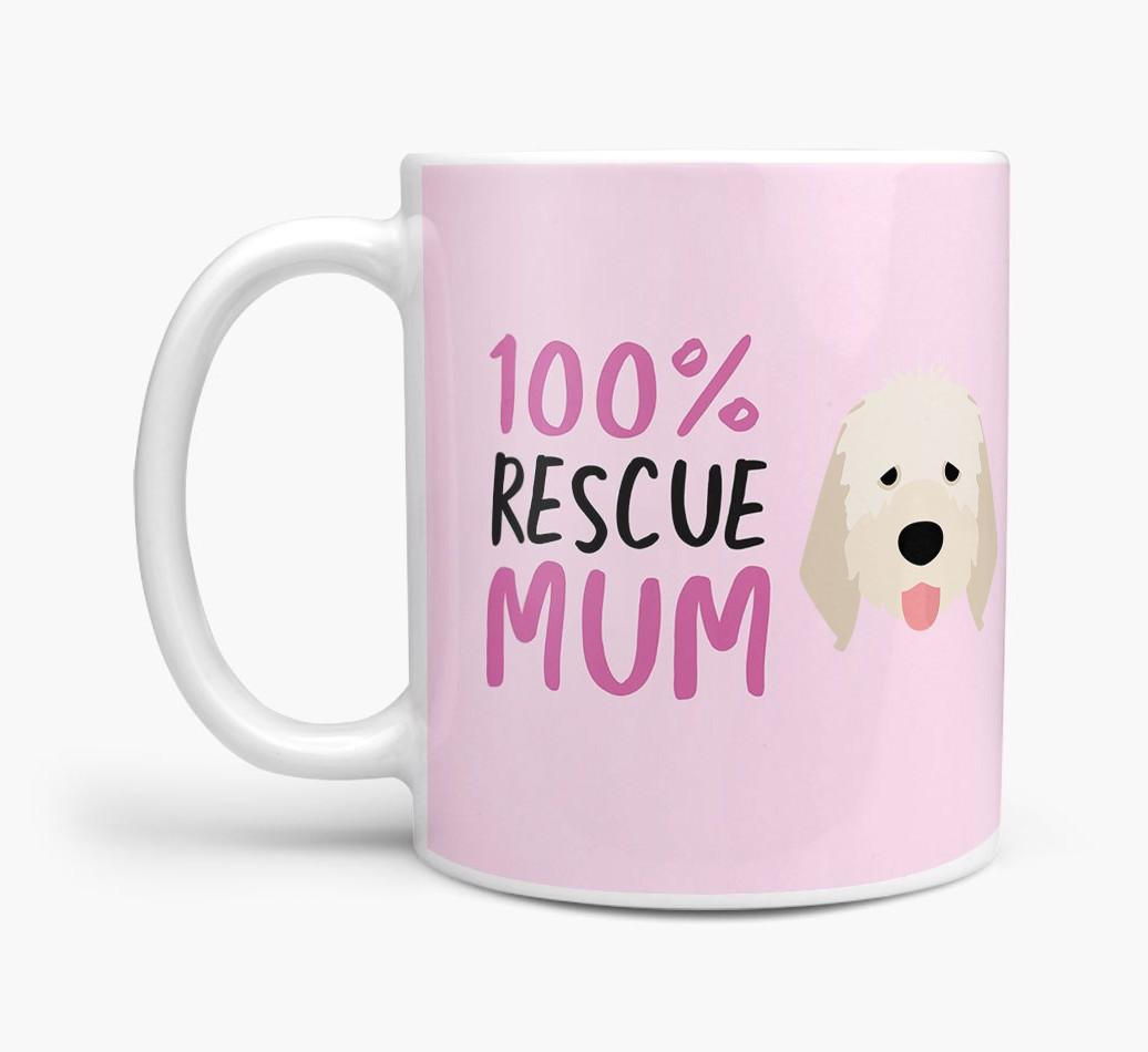 '100% Rescue Mum' - Personalised {breedFullName} Mug
