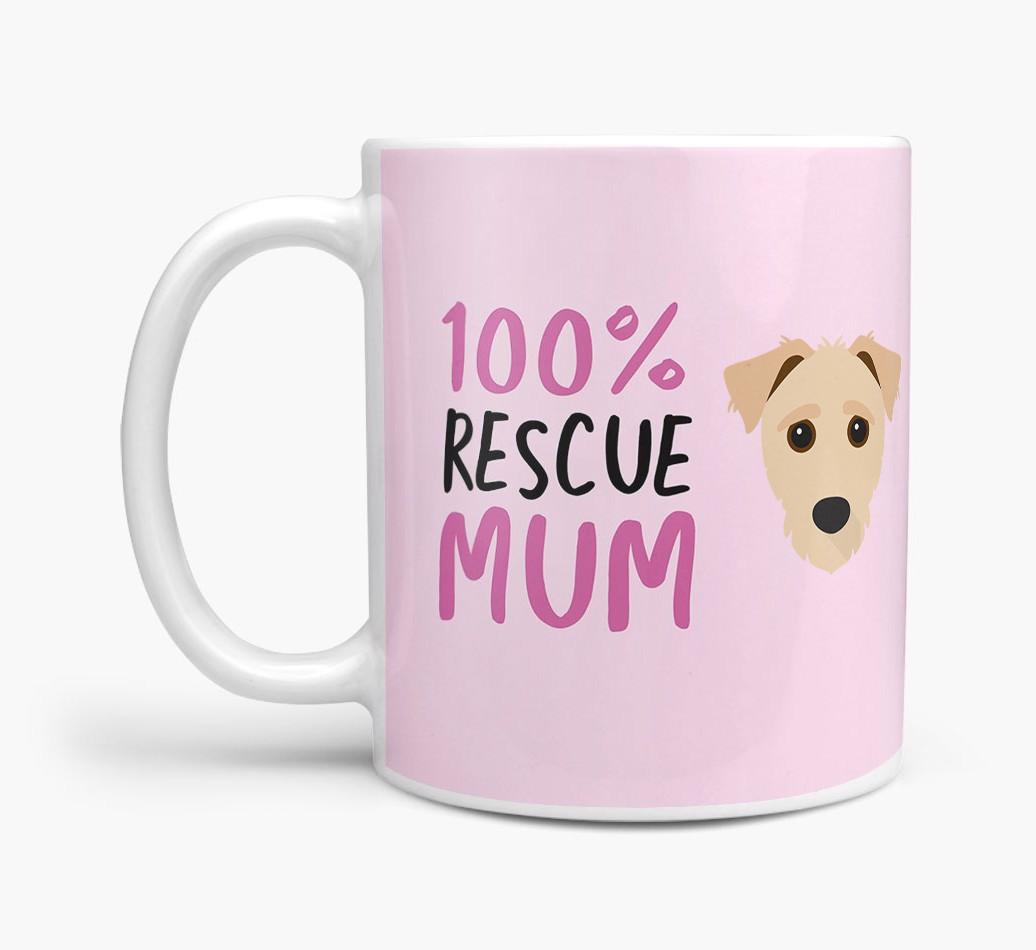'100% Rescue Mum' - Personalised {breedFullName} Mug