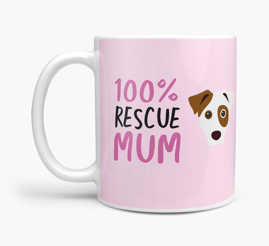 '100% Rescue Mum' - Personalised {breedFullName} Mug