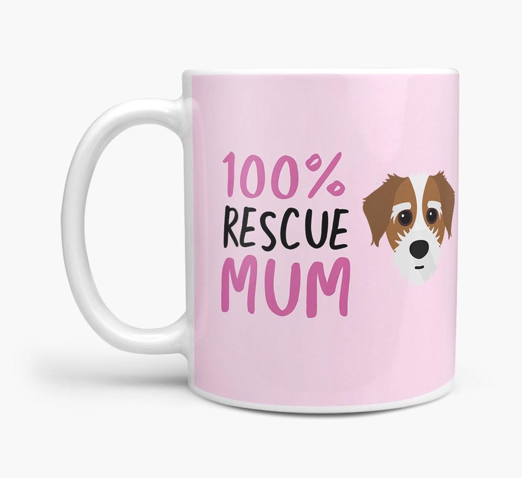 '100% Rescue Mum' - Personalised {breedFullName} Mug