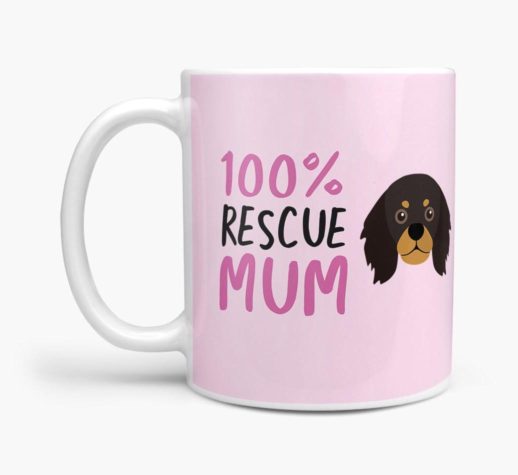 '100% Rescue Mum' - Personalised {breedFullName} Mug